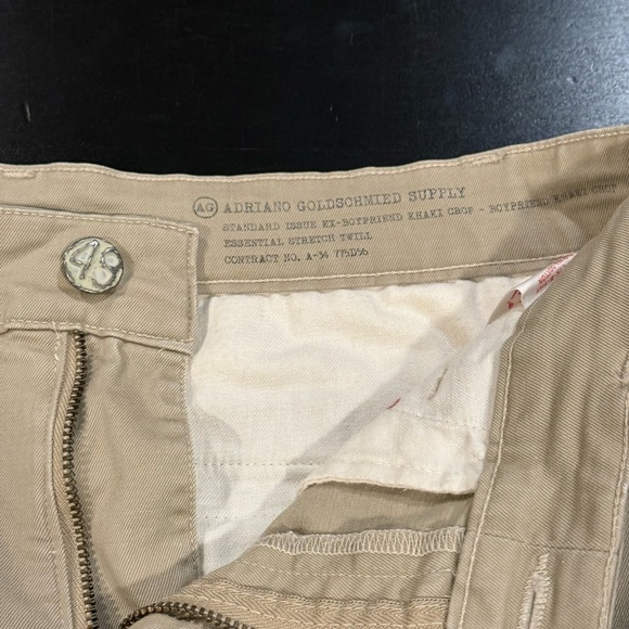 AG x Theory Womens Cropped Midrise Khaki Pants Adriano Goldschmied size 24 - Picture 5 of 13